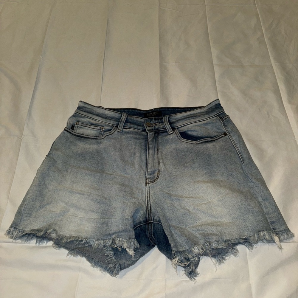 Judy Blue Distressed Denim Shorts Size 1XL